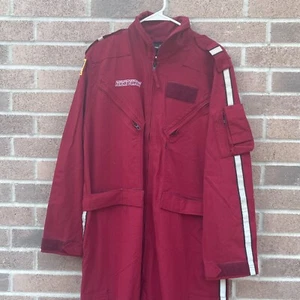 Gibson & Barnes Flight Suit Coveralls 48 TALL Red Nomex III Flame Resistant - Picture 1 of 13