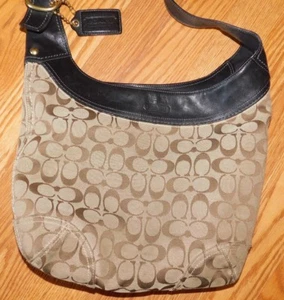 Bolso bandolera Coach Brown Signature 12365 - Imagen 1 de 7