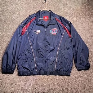NFL Super Bowl XLII Football Jacke Herren 2XL Navy Blau Langarm Full Zip - Bild 1 von 8