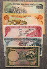 5 Diff. South Vietnam Paper Money 1956-1970'S Nice Circ.-Au