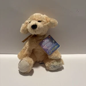 Russ Shining Stars Yellow Lab Dog Puppy Gold Ribbon Plush Stuffed AnimalTag/Code - Picture 1 of 3