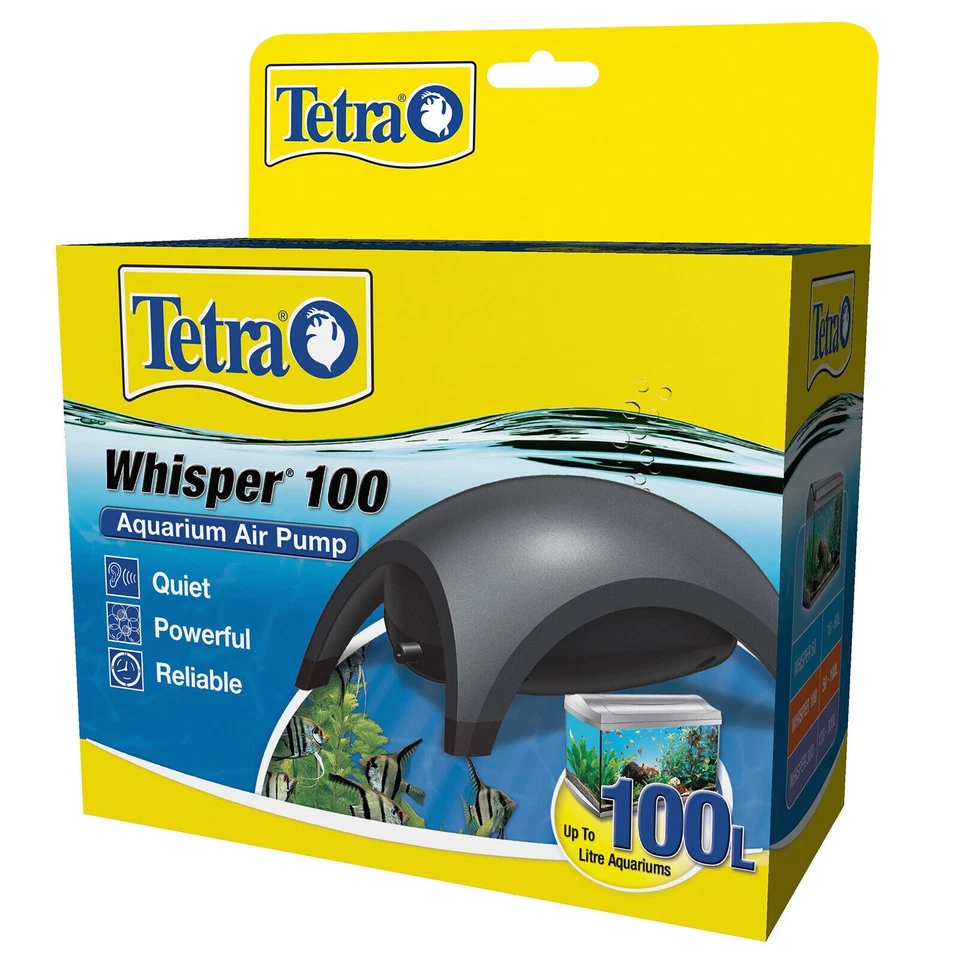 Tetra Whisper 100 Quiet Aquarium Air Pump - For Fish Tanks 50 - 100L - image 1 of 1