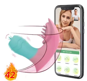Clit Vibrator Massager Dildo G-spot Penis Famale Wearable Wireless Sex Toy Women - Picture 1 of 18