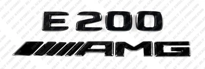 Maletero emblemas negro brillante para Mercedes-Benz E200 AMG W210 W211 W212 W213 W214 Foto 1 de 4