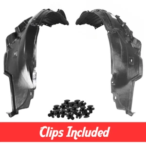 Front Driver & Passenger Side Fender Liner Set w/ Clips For 2002-2006 Altima - Picture 1 of 12