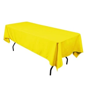 60"x120” Polyester Tablecloth – 6' or 8' rectangular table, dining table, event - Picture 1 of 45