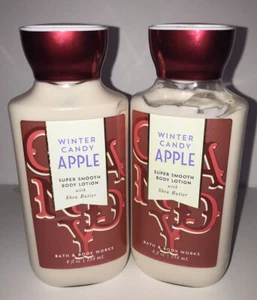 2 bath and body works winter candy apple body lotion 8oz Shea Butter Lot - Picture 1 of 3