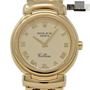 Rolex Geneve Cellini Yellow Gold 6621 Quartz 26mm *FACTORY BOX &PAPERS* #1969-2 - Picture 1 of 6