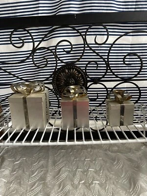 Vintage Set of 3 Godinger Studio Nova Gift / Present Candle Holders / Christmas  - Image 1 of 4