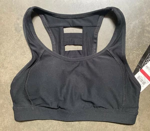 New Ideology Women Ladder Back Sport Bra, Noir, Small - Picture 1 of 2