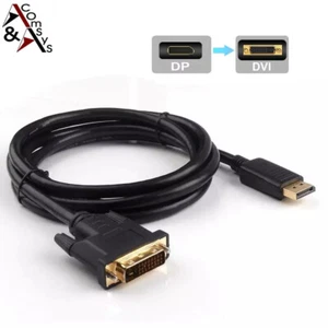 1m Displayport DP auf DVI 24+1 (24+5) Kabel 1080P Full HD Dual-Link vergoldet - Bild 1 von 8