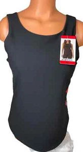 Camiseta sin mangas 32 Degrees Cool para mujer con sujetador incorporado negra mediana nueva - Imagen 1 de 3