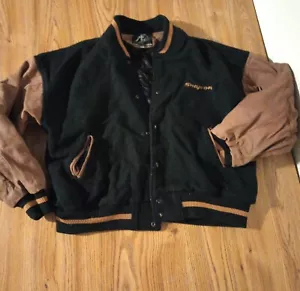 Wool and leather snap on tools brand coat by apparel group mens size XL rare. - Picture 1 of 9