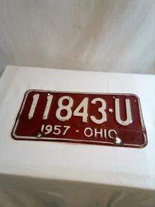 1957 Ohio License Plate Tag.. great condition for it's age - Picture 1 of 6