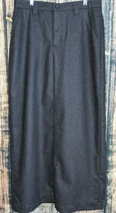 Gap Wool Maxi Skirt Womens 6 Gray Lined Long Back Slit Career Preppy Capsule Y2K - Picture 1 of 6