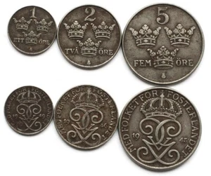 Sweden 3 coins set 1936-1950 (VF-XF) (#3093) - Picture 1 of 1