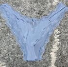 New VS dream angel lace Trim V Cut Brazilian Panty Medium Blue