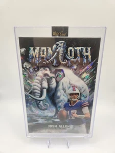 Josh Allen 2024 Wild Card Mammoth Cracked Ice 1/1 Oversized Buffalo Bills  - Picture 1 of 2