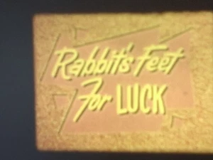 RABBITS FEET FOR LUCK CARTOON 16MM COLOUR SOUND 200FT CINE FILM - Picture 1 of 15