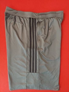 Adidas Aeroready Shorts Men's Large Gray Black 3 Stripes Polyester - Picture 1 of 12