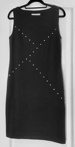 Black Dress Size 8: by Michael Kors: Attractive stud detail on front: VGC - Picture 1 of 3
