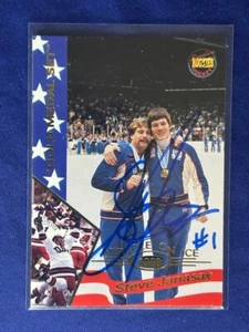 #15 Steve Janaszak signiert 1995 Signature Rookies Miracle on Ice 1980 Goldmedaille - Bild 1 von 11