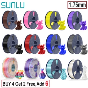 (BUY 4 GET 2 FREE,Add 6) SUNLU 1.75mm PETG/PLA/PLA+2.0/SILK/ABS 3D Filament 1KG - Picture 1 of 183