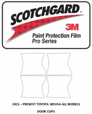 TAZAS PUERTA 3M Scotchgard PRO TOYOTA SIENNA 2021+ Foto 1 de 2