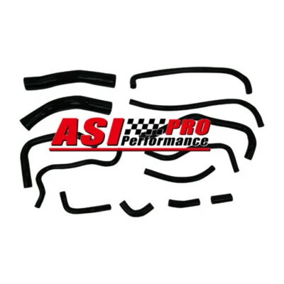 Silicone RADIATOR Heater Hose Kit Fit Toyota Landcruiser HZj80 1HZ Black ; - image 1 of 4