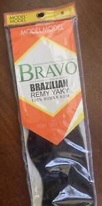 Bravo Brazilian Remy Yaky 100% Human Hair “2” Weave 14” Extension Model Model