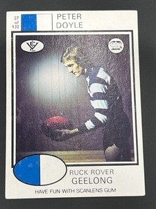 1975 Scanlens No. 27 Peter Doyle Geelong Very Good (3) 