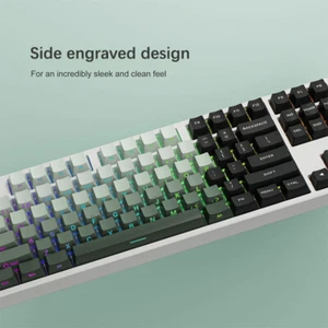 136 Key PBT Double Shot Side Print Shine Through Backlit OEM Profile Keycaps - Afbeelding 1 van 11