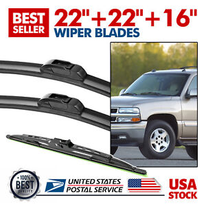 For Chevrolet Trailblazer EXT 03-06 Windshield Wiper Blades Set of 22''/22''/16"