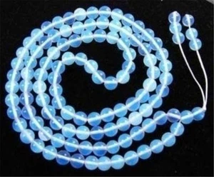 Genuine Natural 10mm White Opal 108 prayer beads Tibet buddhist Mala Necklace - Picture 1 of 1