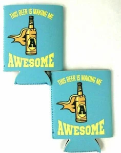 2X Funny Coozie Koozie Super Beer & Soda Hugger Can or Bottle Beverage Cooler - Picture 1 of 3