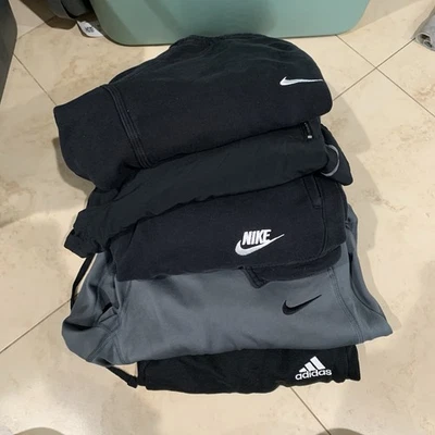 Lote de 3 calças de moletom Nike Adidas masculinas tamanho M/L streetwear calças de atletismo - Imagem 1 de 4