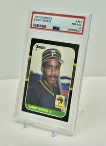BARRY BONDS 1987 Donruss Baseball Rookie Card #361 SF GIANTS 🔥PSA 8 🔥 - Picture 1 of 2