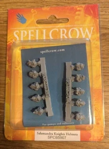 Spellcrow Salamandra Knights Helmets Salamanders Warhammer 40k Bits - Picture 1 of 1