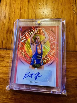 2025 🥇Kurt Angle 🔥Mat Classics🥇 RED Foil Auto 3/5 (!) Gold Medal CombatAnth🔥 - Image 1 of 3