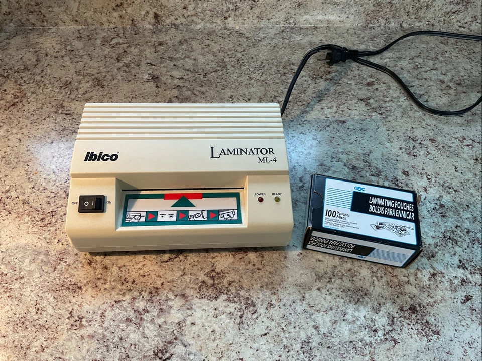 Ibico ML4 Laminator - 4" Wide Photo ID Document Machine + Pouches - Image 1 of 1