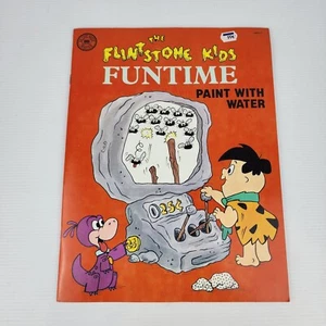 Vintage The Flintstones Paint With Water Coloring Book 1987 Hanna Barbera Books - Picture 1 of 8