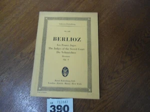 BERLIOZ Overture Judges of the Secret Court Op.3 - Edition Eulenburg Study Score - Picture 1 of 11