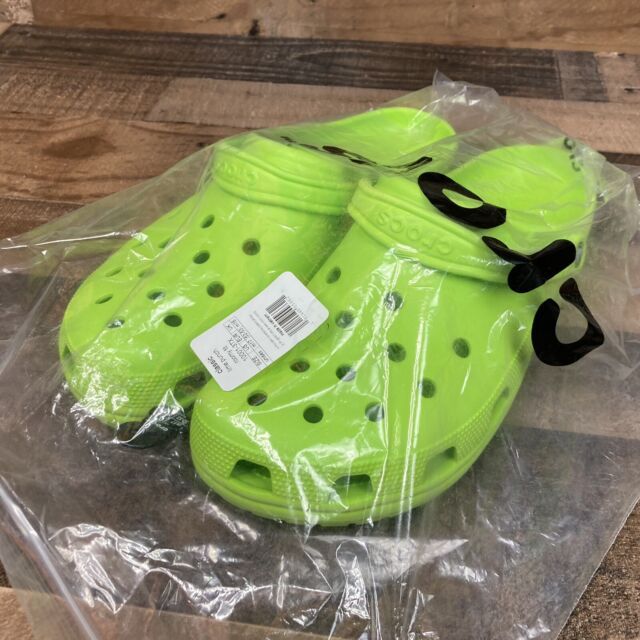 Limited Edition Dreamworks Shrek + Crocs M6 W8 New Lime Green