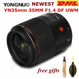 YONGNUO YN35mm F1.4 DF UWM Lens for Canon 6D 5D MARK IV 70D 200D 6D G7X MARK II - Picture 1 of 4