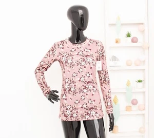 Neu KARI TRAA Top Dust Of Roses Floral Base Layer Yoga Fintess Running M - Bild 1 von 13