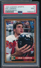 1993 Legends Sports Memorabilia #2 Eric Lindros PSA 9 highest pop 1 hand cut