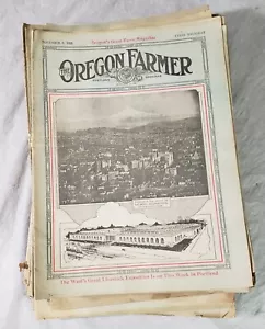 Lot of 47 The Oregon Farmer 1920-1928 Magazine Newspaper Portland Spokane w Ads - Foto 1 di 24