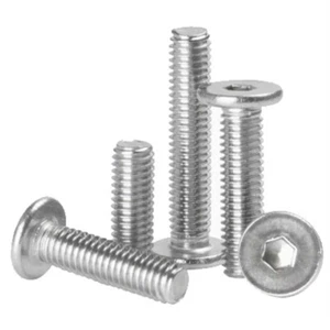 M5 CM Allen Screw 304 Stainless Steel Hexagon Socket Ultra Thin Flat Head Bolt - Picture 1 of 2