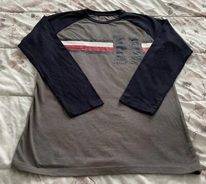 Tommy Hilfiger Long Sleeve Gray Blue Cotton Shirt-Youth Size XL or 20 Basic - Picture 1 of 9