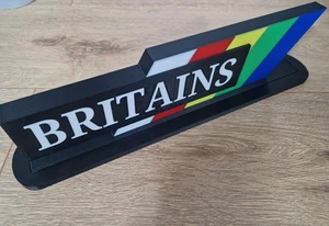 Gran Bretaña Juguetes Tractor Mediano 3D Tienda Exhibición Colección Letrero Coleccionistas Exhibición - Imagen 1 de 3